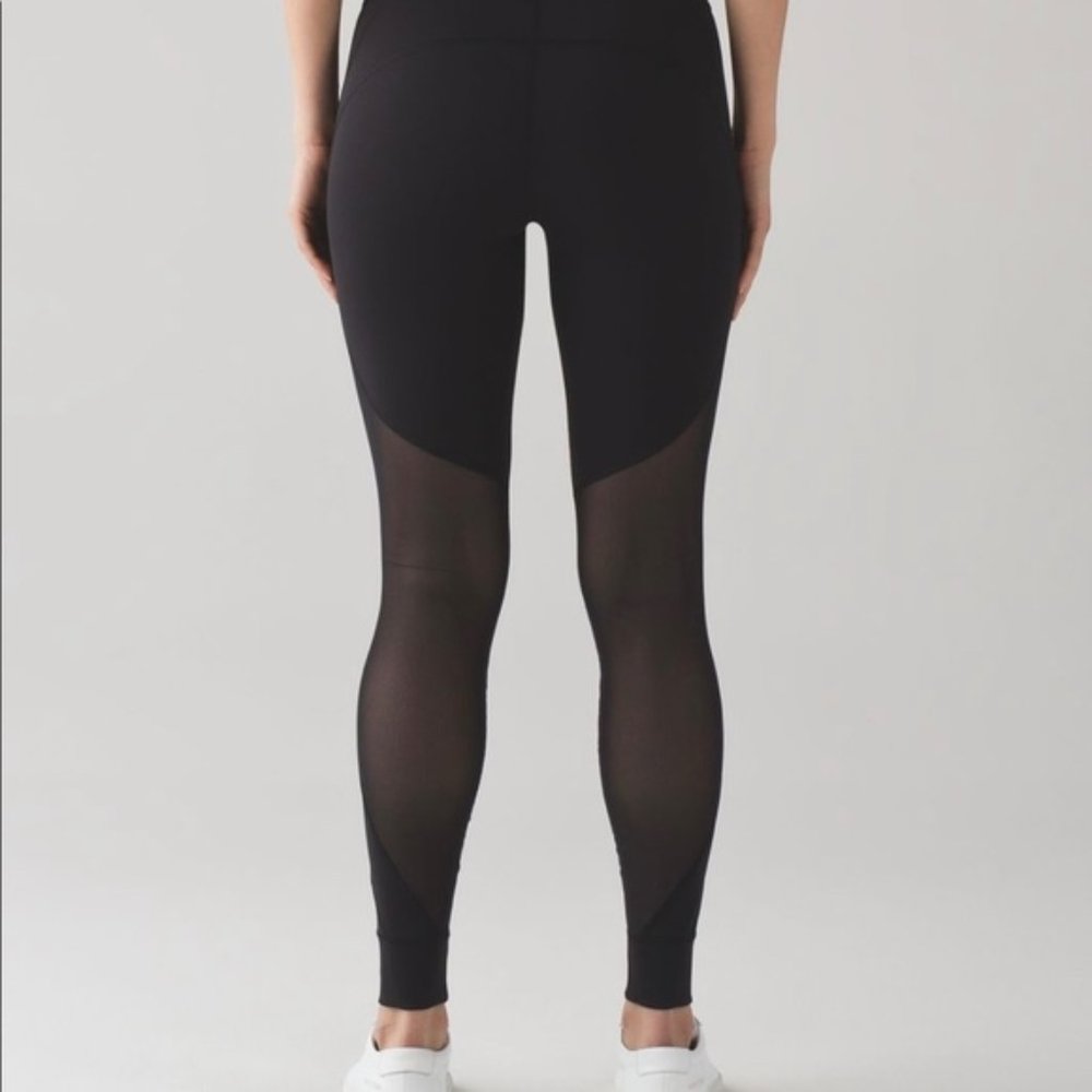 Lululemon High Waisted Sheer/Mesh Leggings